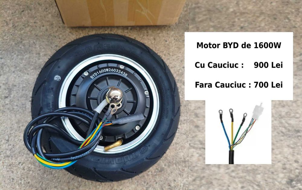 Motor Trotineta‼️BYD 1600W‼️Joyor T10 S10 1000W‼️Kukirin T3 800W‼️ Cu sau fara cauciuc de 10 inch, pentru Trotineta, scooter electric