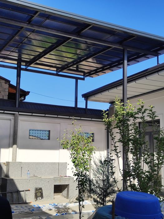 Изготовление навесов из лексана