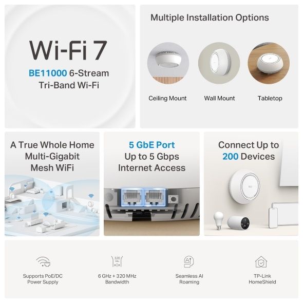 # TPLink Deco E4 S7 X10 X50 X60 X50PoE BE65 Mesh WiFi Деко Меш система