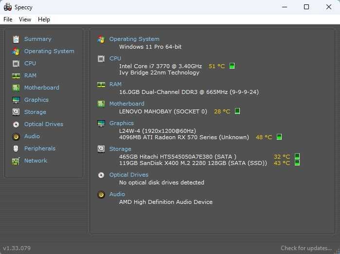 Calculator Unitate PC Gaming I7 3770 Ram 16 G Video Rx 570 4G SSD