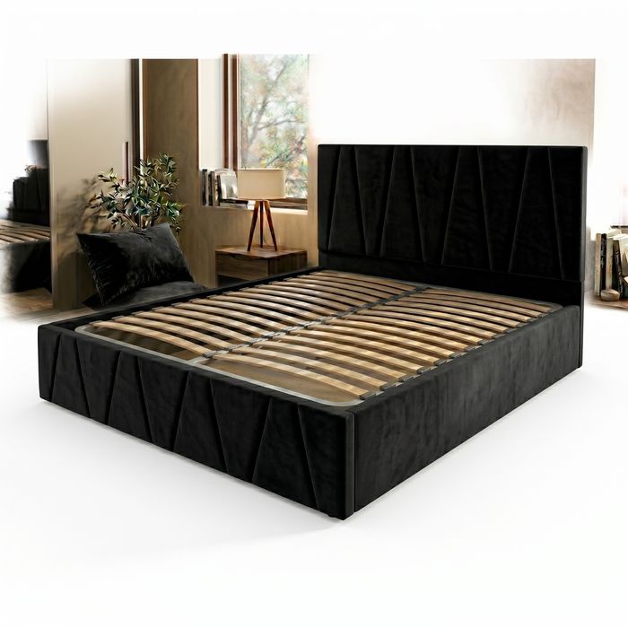 OFERTA Paturi tapițate de lux cu somiera inclusa