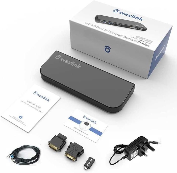 UG39DK1 Black Dual 2K USB 3.0 Universal Docking Station