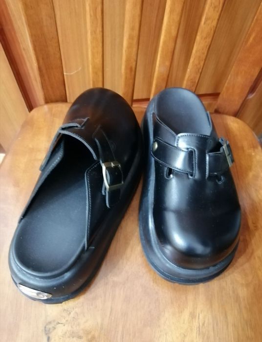 Шлёпки сабо на платформе (новые)