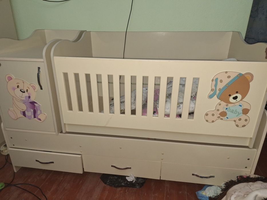 Детская кровать с шкафом