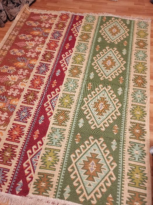Covoare  iută cu pătrățele 80x200 cm NOI in trei culori disponibile.
