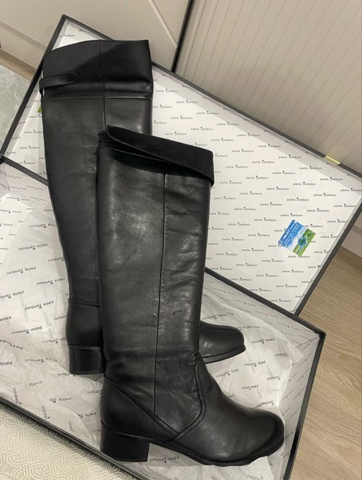 Сапоги италия из кожи