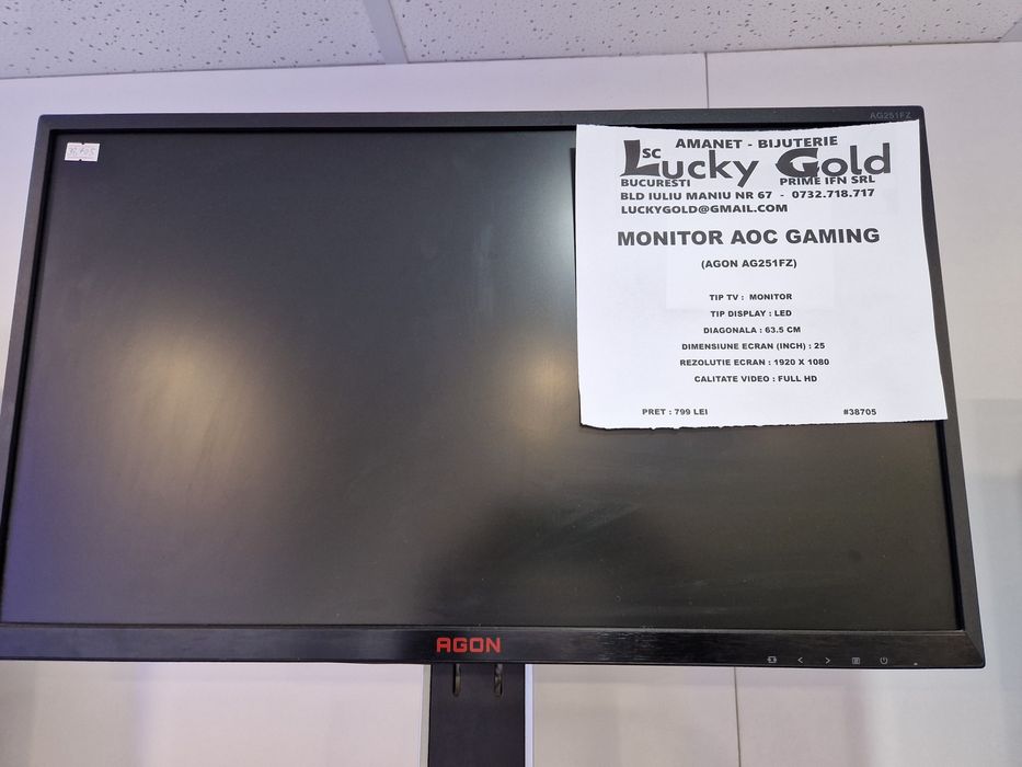 Monitor Aoc Gaming Led 63.5cm FullHd Garantie #38705