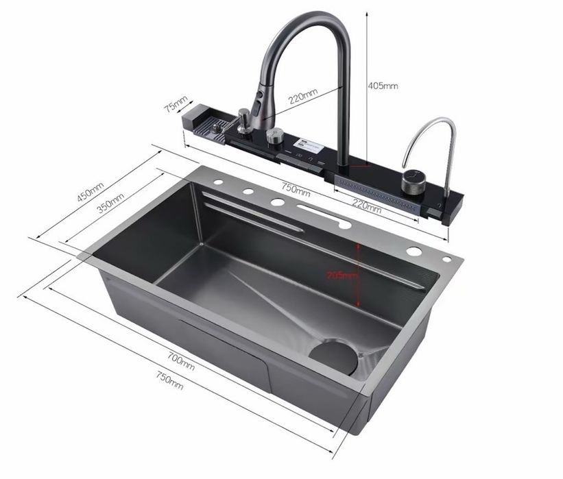 ТОП! Кухненска мивка най-висок клас 10в1 с нано покритие