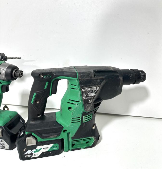 Set profesional HiKOKI 18V Brushless - Bormasina, Masina de insurubat cu impact, Ciocan rotopercutor + 2 acumulatori 5.0Ah