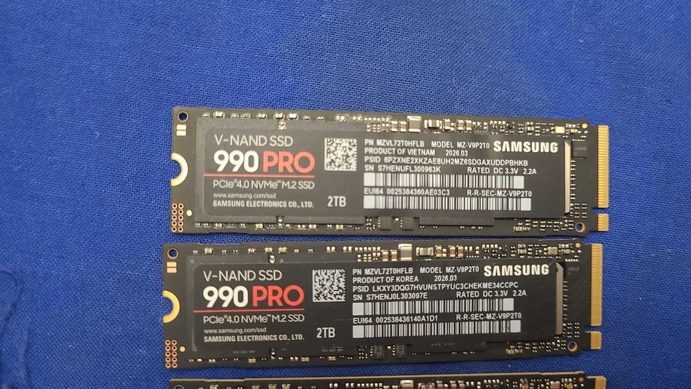 SSD Samsung 990 PRO 2TB PCI Express 4.0 x4 M.2 2280 , nou , original , 7450 MB/s