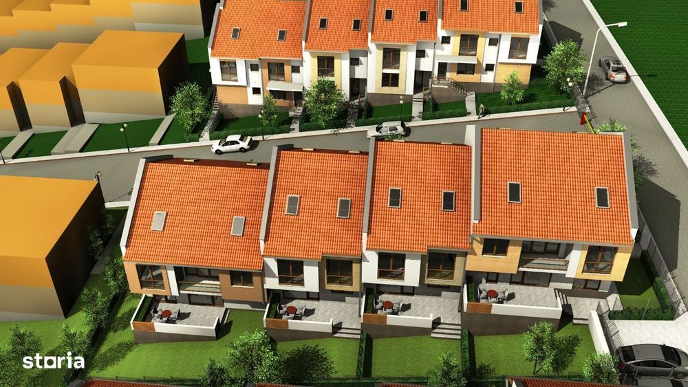 Apartament 3 dormitoare, pod mansardabil, gradina, loc parcare