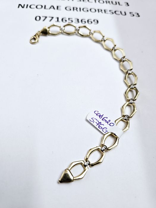 Vand bratara din aur 14 k 5.76 g cod 620