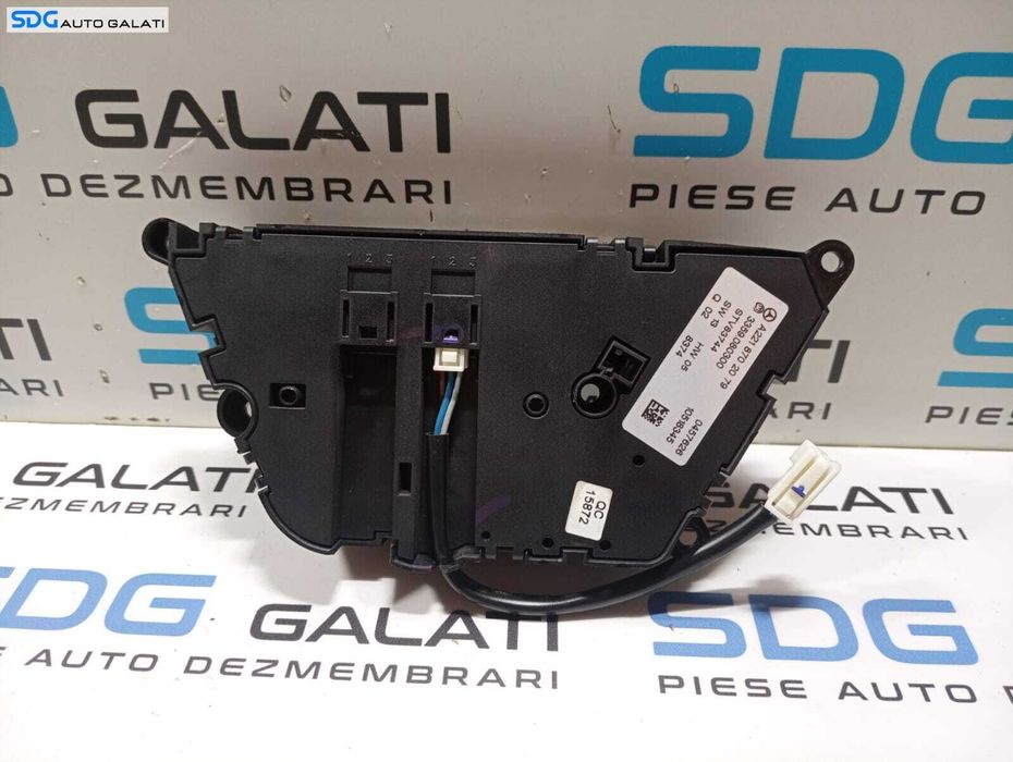 Buton Reglaj Scaun Stanga Fata Electric cu Memorii Mercedes Clasa S Class W221 S320 2005 - 2013 Cod A2218702079 [M3897]