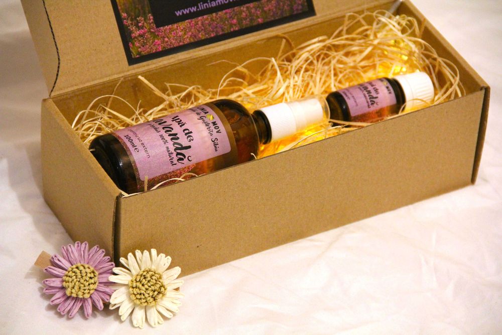Linia Mov - Pachet Relaxare Light: ulei + apă de lavandă (cadou ideal)