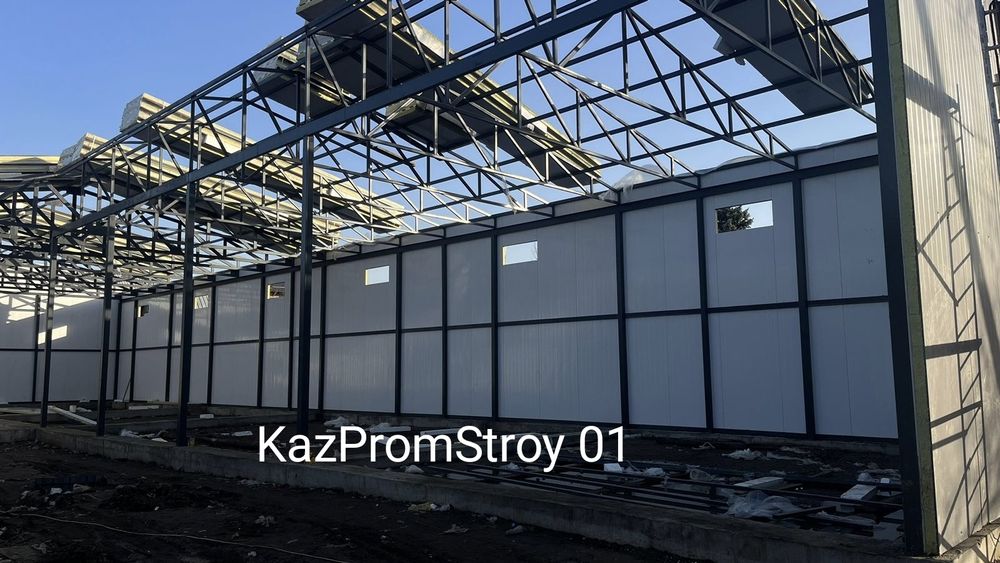 Ангар из сэндвич панели