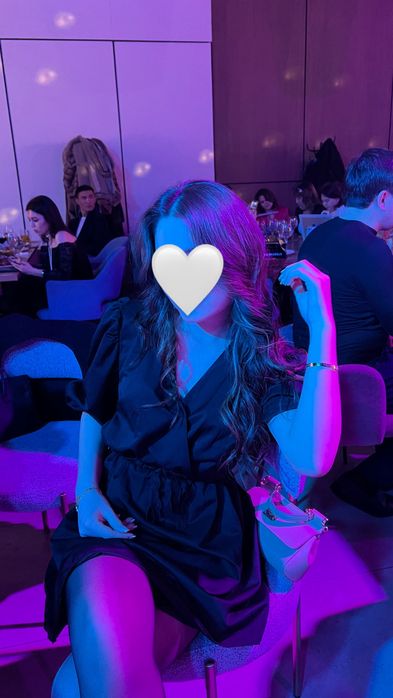 Платье черное короткое