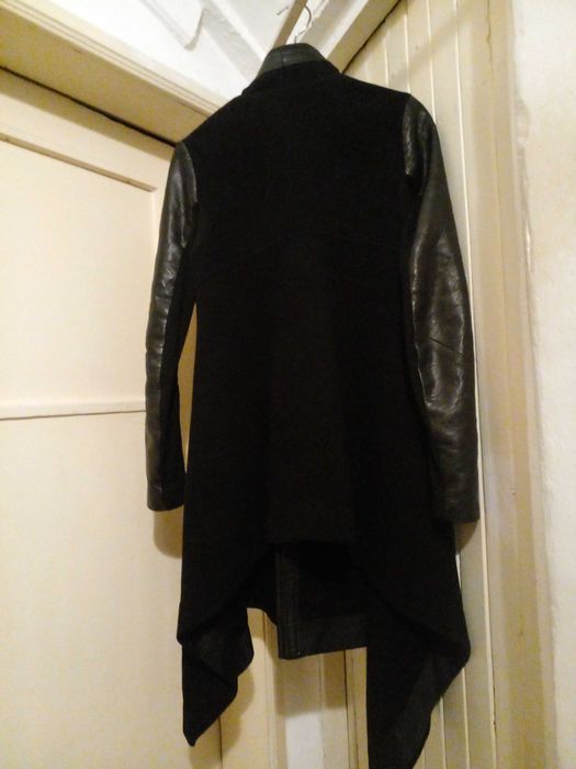 Rick Owens палто - вълна, кашмир, кожа - обличано веднъж!