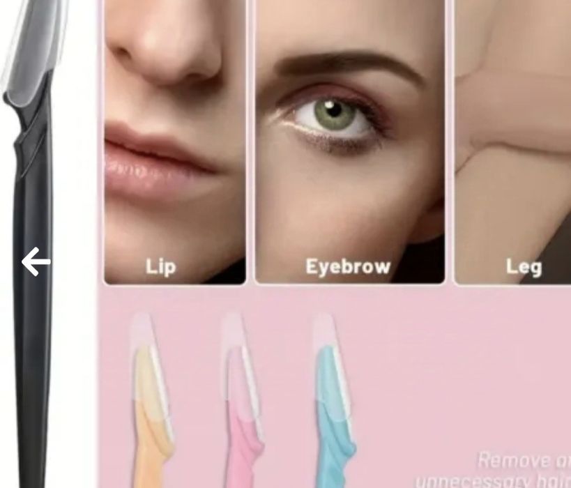 Комплект ножица с гребен и извито ножче за вежди