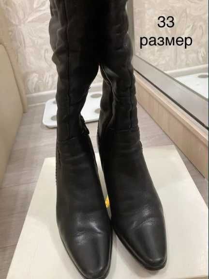 Женские сапоги. Натуральная кожа