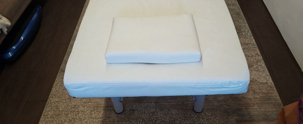 Pat cosmetica Alb, 186x70x70cm, Masa masaj profesional, 22kg