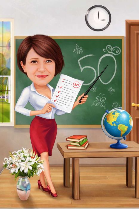 Ръчно Изработена Дигитална Карикатура По Поръчка