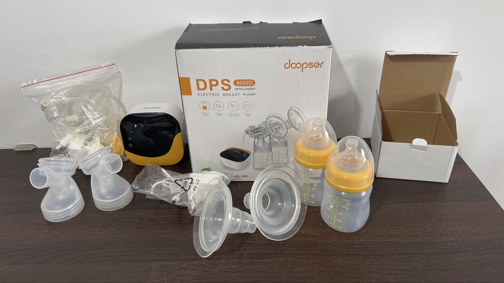 Pompa de san electrica dubla Doopser cu acumulator