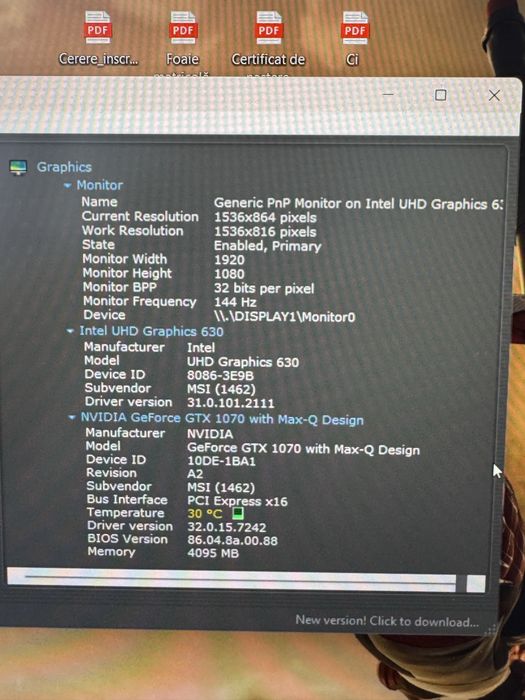Laptop MSI gaming