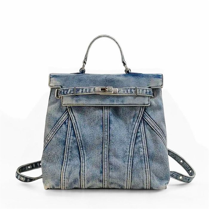 Дънкова чанта, дънкова раница и мини чанта с луксозен и красив дизайн