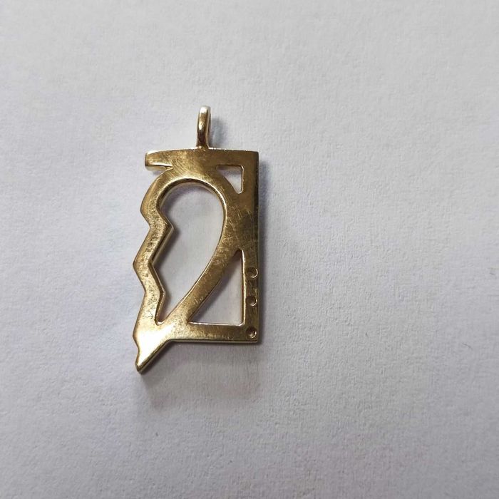 Златна висулка(сърце) 2 части 3.14гр.