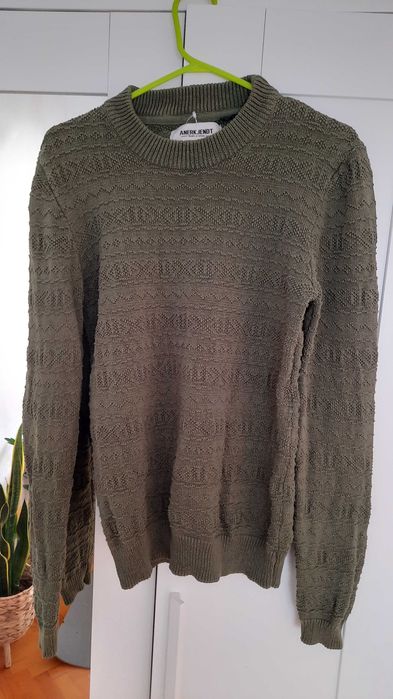 Мъжки зелен пуловер Anerkjendt, оригинален, размер S