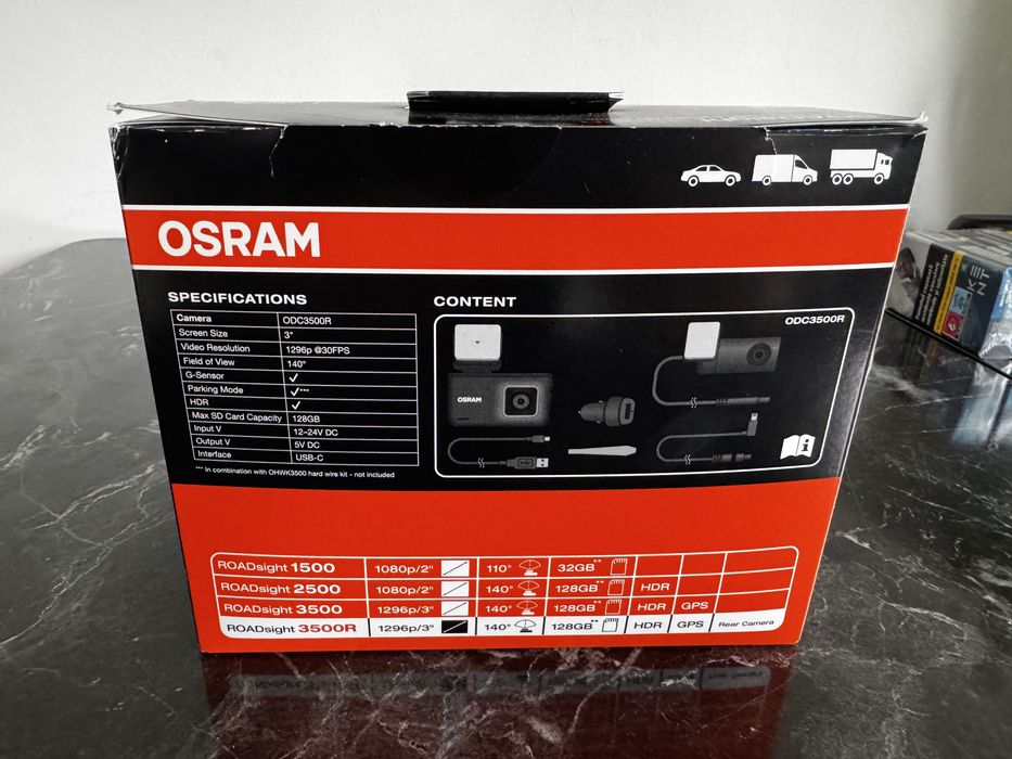 Camera de bord Osram 3500R