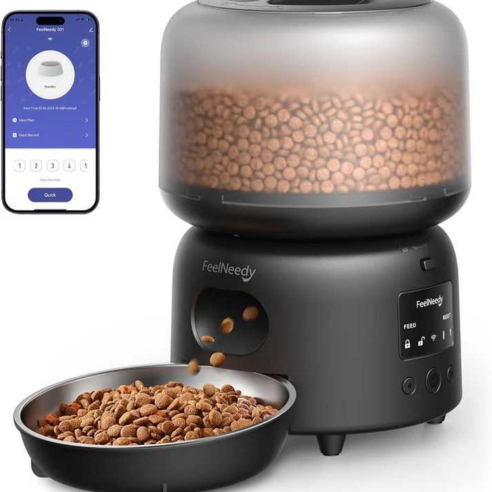 FEELNEEDY 3L Автоматична хранилка за котки с WiFi връзка