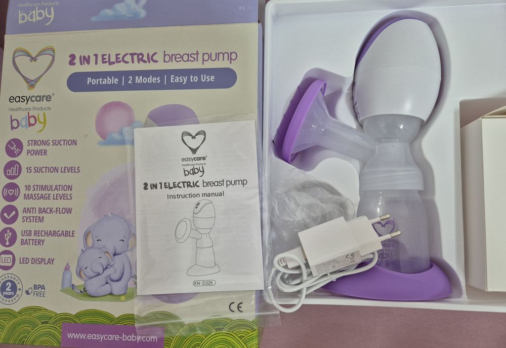 Pompa de san electrica 2in1 EasyCare Baby, Portabila