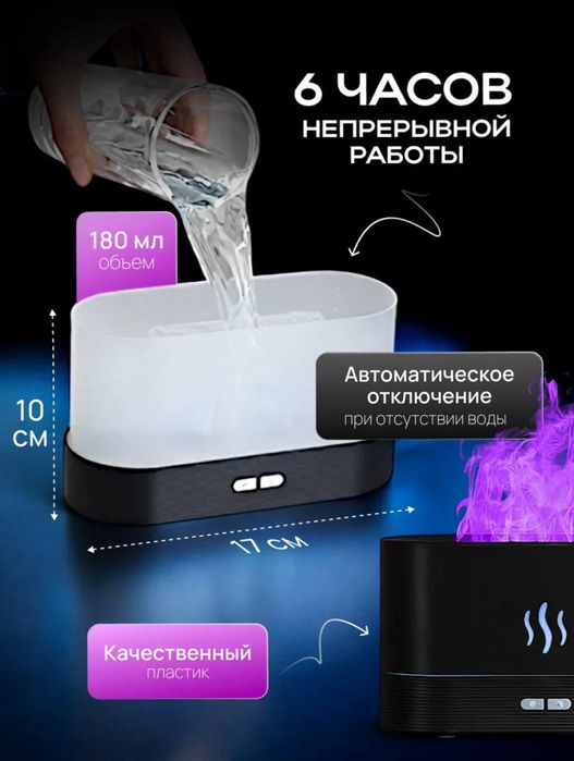Увлажнитель воздуха, аромадиффузор, ночник
