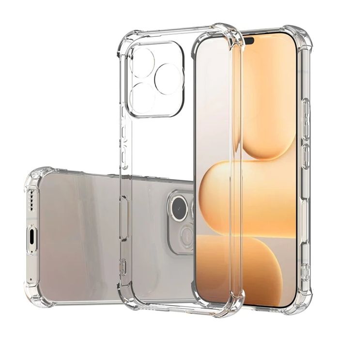 Honor 600 Lite 5G / Удароустойчив прозрачен силиконов кейс гръб с камера протектор