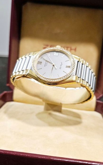 Ceas ZENITH placat cu aur si diamante Galati • OLX.ro
