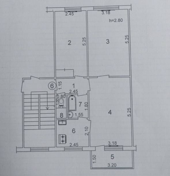 3 комнатная квартира Художников. БИЙ