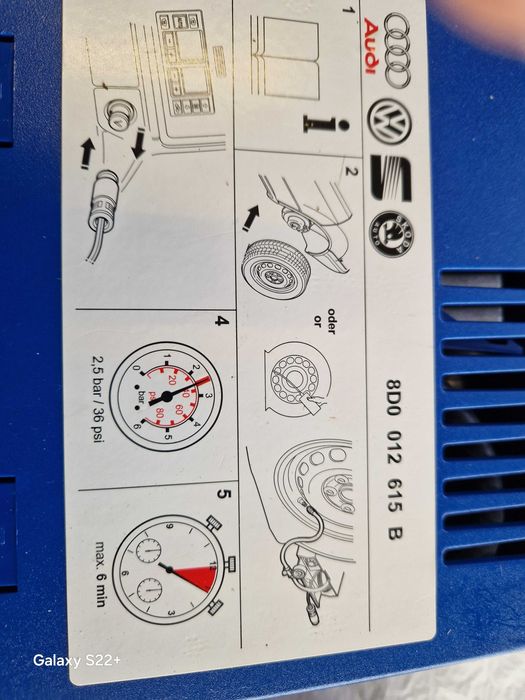 Оригинален Автокомпресор Audi Mercedes Лек Автомобил Помпене на гуми