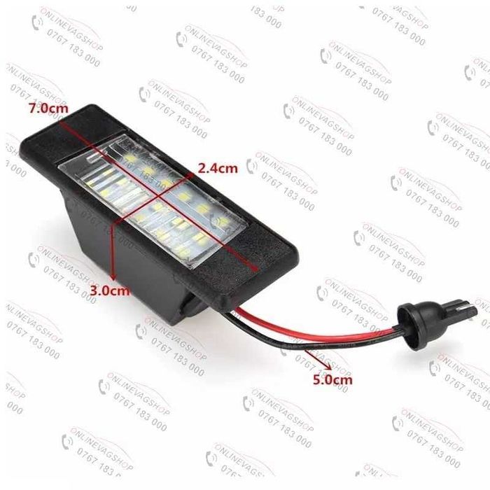 Set lampi LED numar Nissan X-Trail, Qashqai ,Primera, Pathfinder,Juke