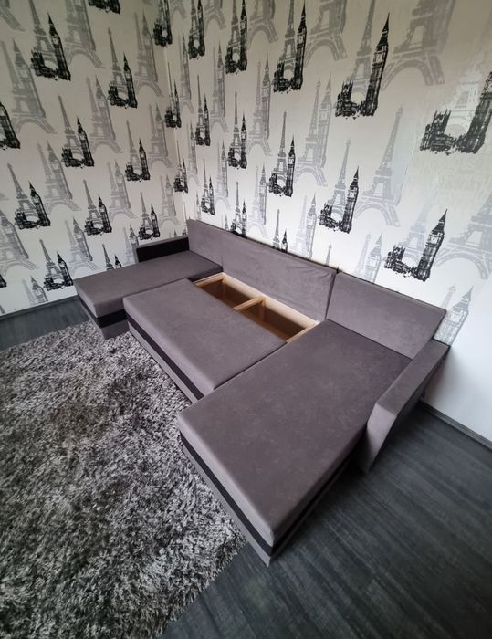 Canapea in forma de U, 138 cm l/285 cm L
