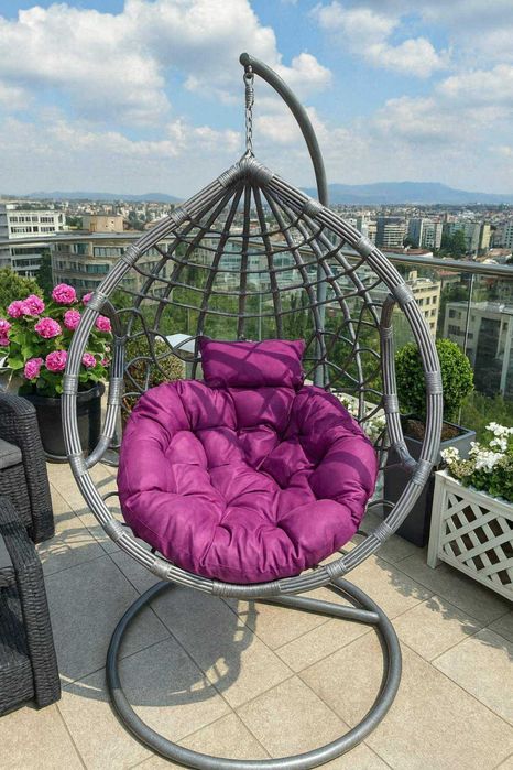 Люлка-градинска люлка -висяща, тип яйце-гнездо