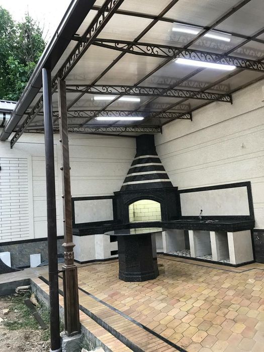Letnaya kuhniya, o'choq, barbekyu