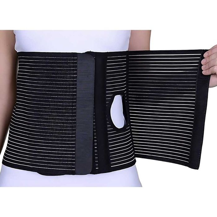 Orteza abdominala / Corset abdominal 26 cm cu gaura pentru colostomie