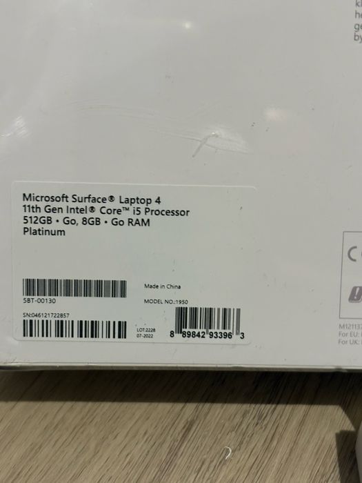 Microsoft Surface Laptop 4, 512gb, Sigilat, pachet Extra Full, OCAZIE