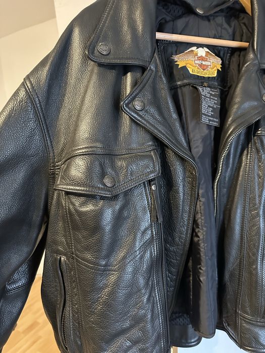 Geaca biker piele Harley Davidson 2XL