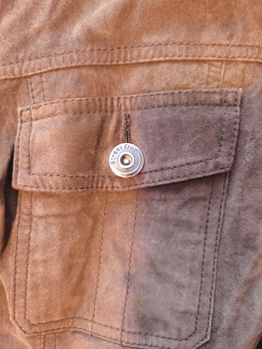 Geaca piele naturala intoarsa One Street 38(M)