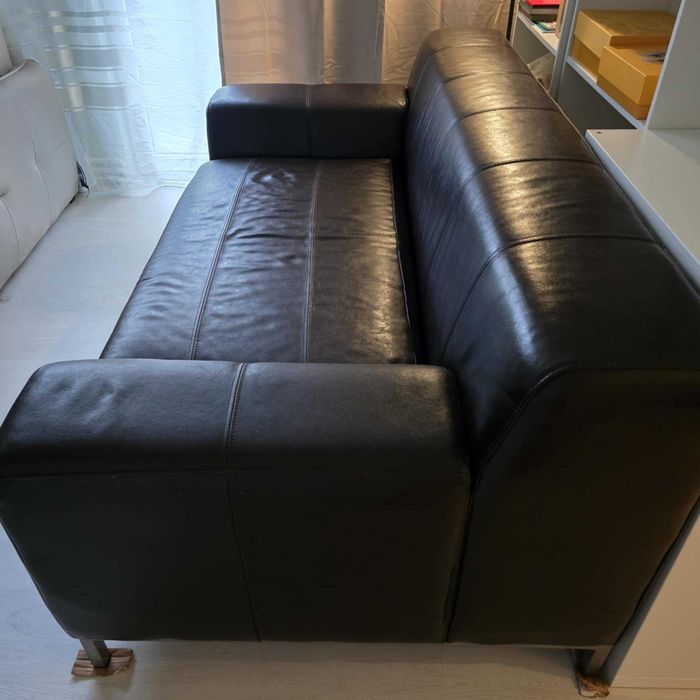 Canapea de piele naturala, Ikea 190x95cm