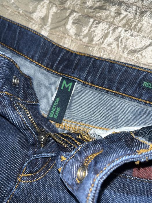 Детски дънки за момиче  Benetton с подарък