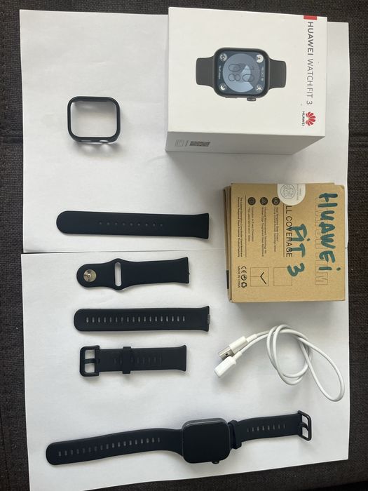 Huawei Watch Fit 3 Impecabil | Full Box | Husă + Folie | Midnight Black
