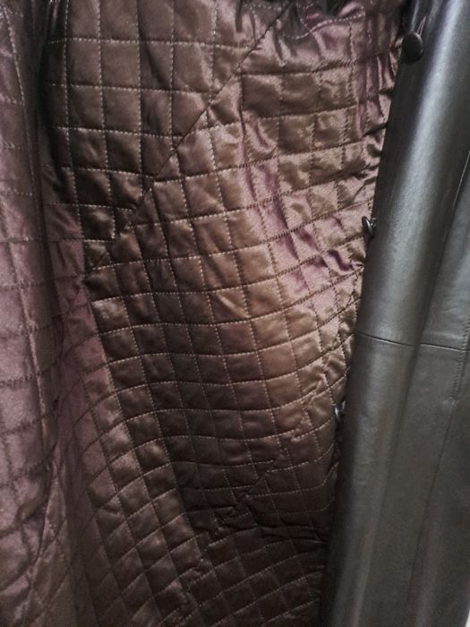 Кожанный плащ (Женский)